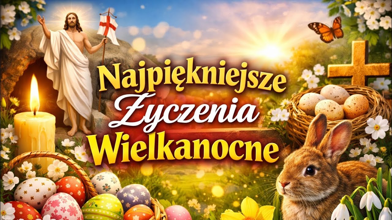 Najpiękniejsze ŻYCZENIA WIELKANOCNE  🌿🐣 Wzruszające i Mądre ŻYCZENIA NA WIELKANOC 2026 po polsku
