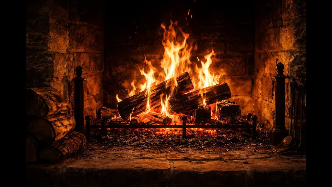 Lareira Acesa 🔥 | Som Relaxante do Fogo para Dormir, Relaxar e Meditar |