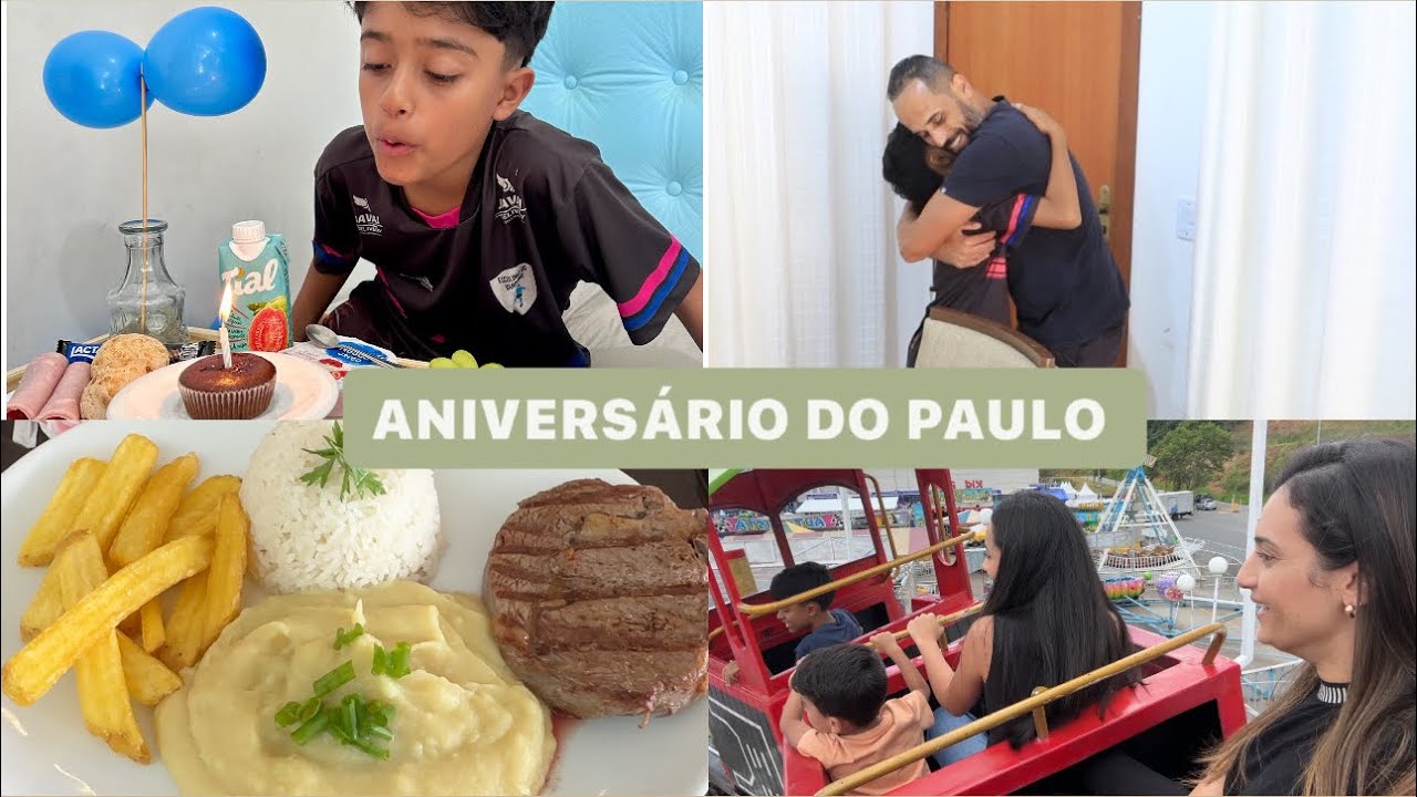 ANIVERSÁRIO DO PAULO| CAFÉ NA CAMA SURPRESA| BOLICHE | PARQUE E MUITA DIVERSÃO | LAÍS VELOSO
