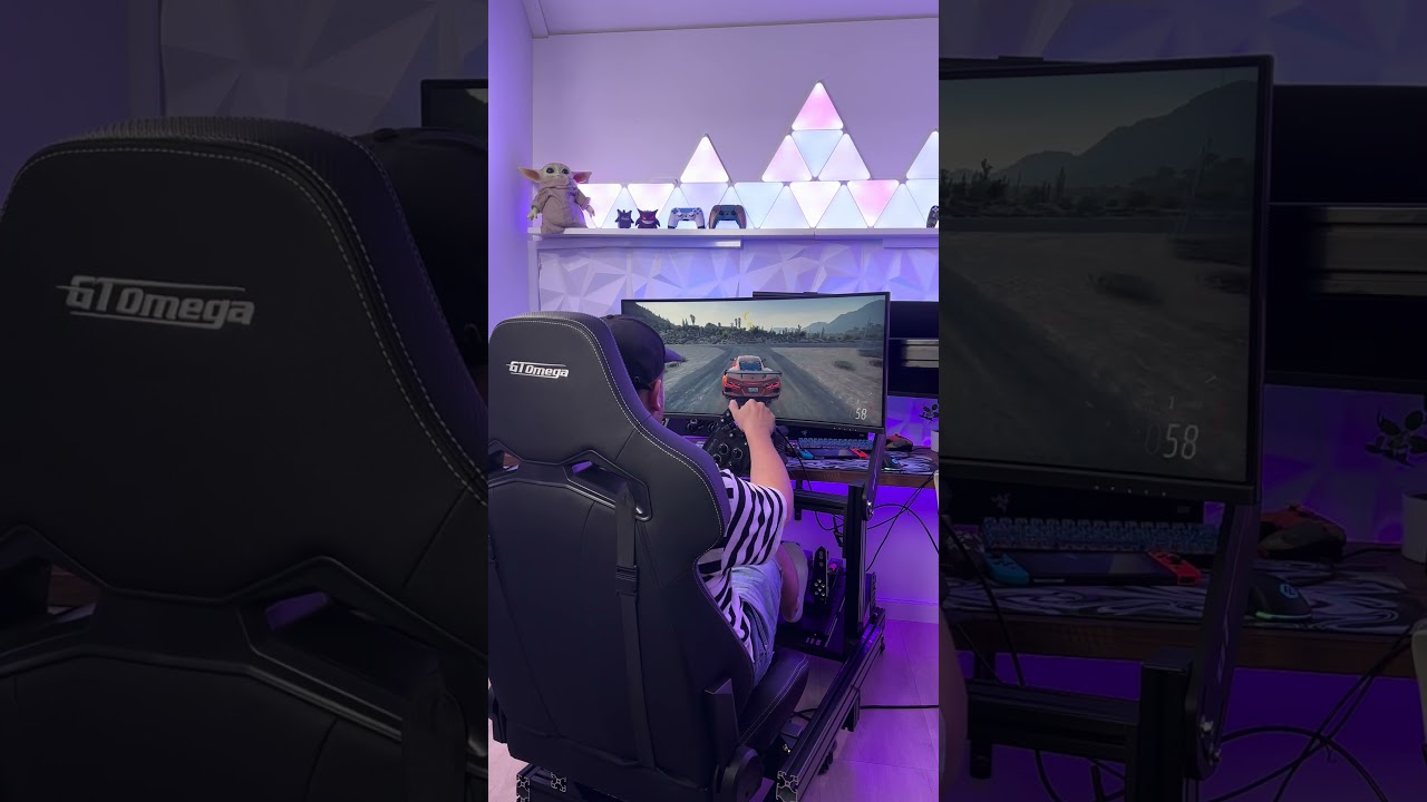 The GTOmega RS12 Carbon SIM with MOZA gear #gaming #gamer #dreamsetup #battlestation #gamingsetups