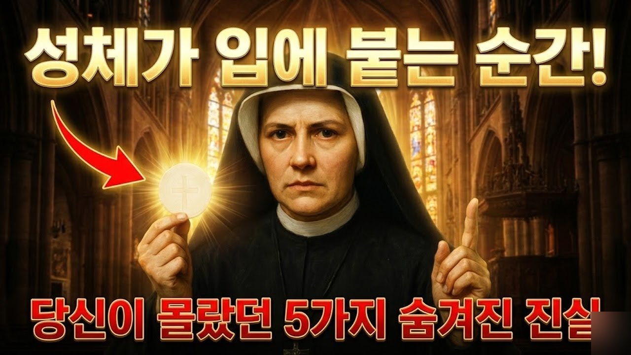 41. 성체가 입에 붙었을 때 숨겨진 5가지 진실 – 성녀 파우스티나가 밝히다