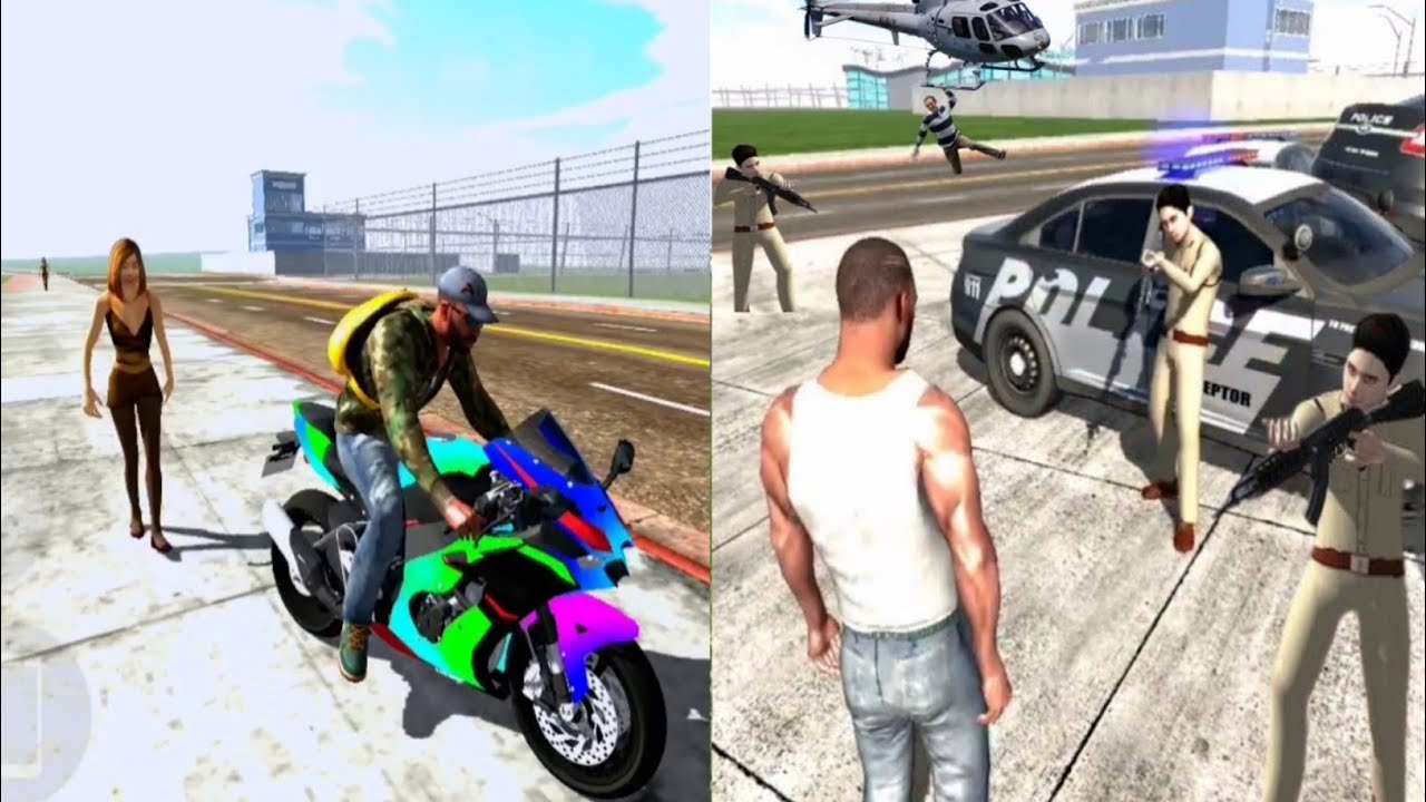 👮 Franklin Was Arrested By The Police 🔥 Franklin Vs Police Fight | Indian Bikes Driving 3D 