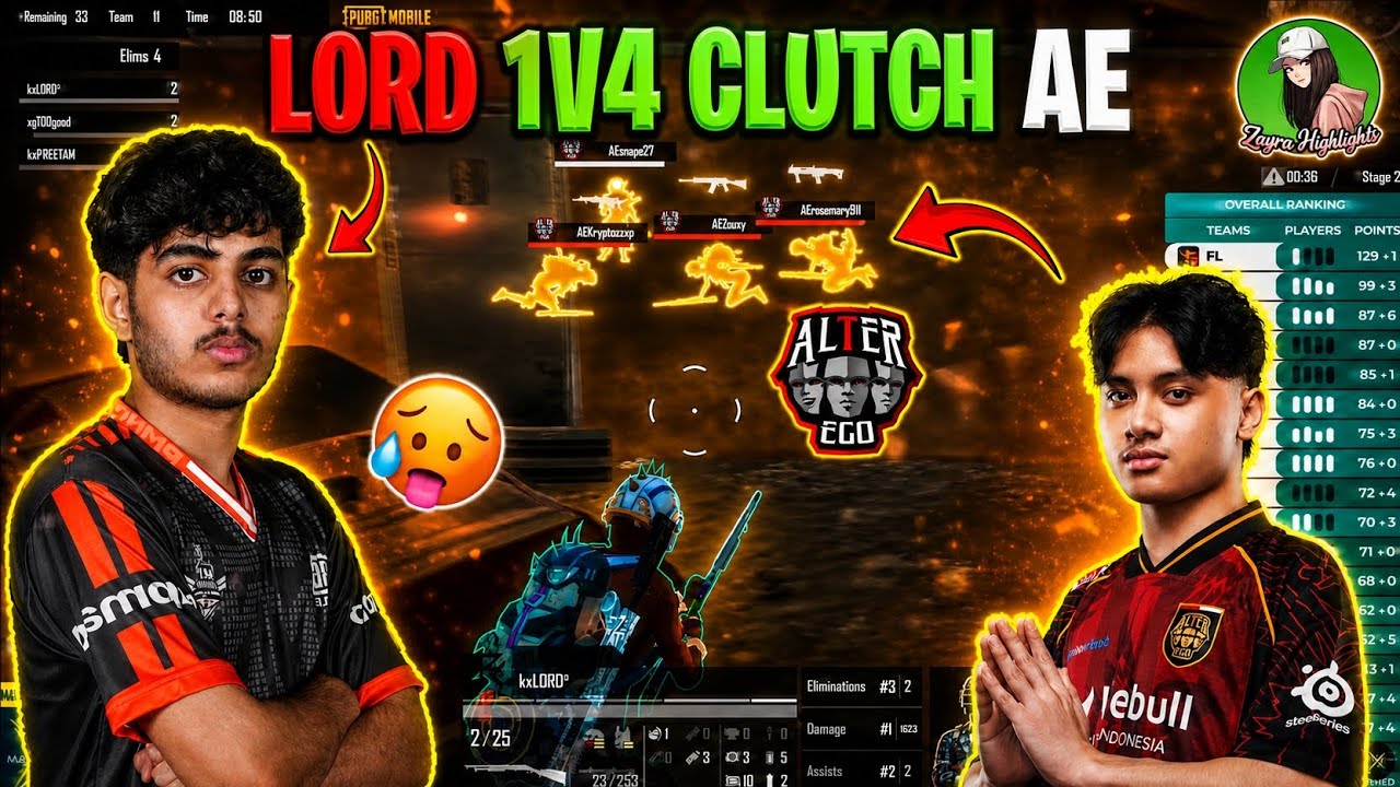 LORD 1V4 CLUTCH AE 🇮🇩 😱 🥵