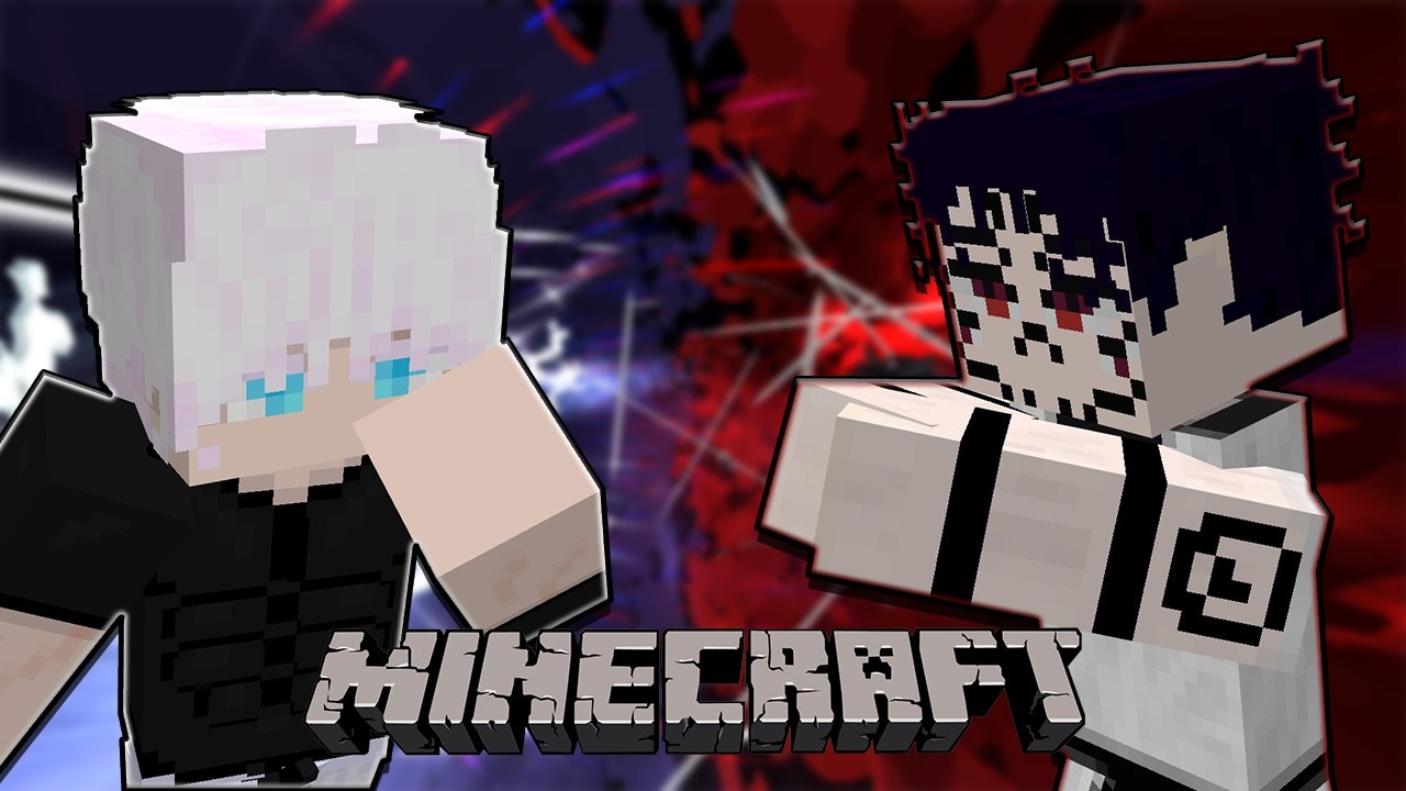 GOJO (Player) VS SUKUNA in Minecraft | Jujutsu Awakening Addon #minecraft  #jujutsukaisen