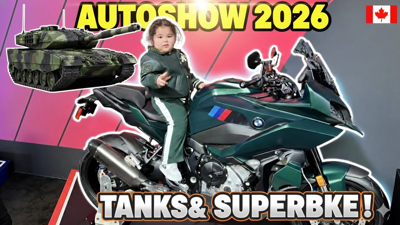 Tanks & Superbikes! 2026 Toronto AutoShow was CRAZY! 🇨🇦