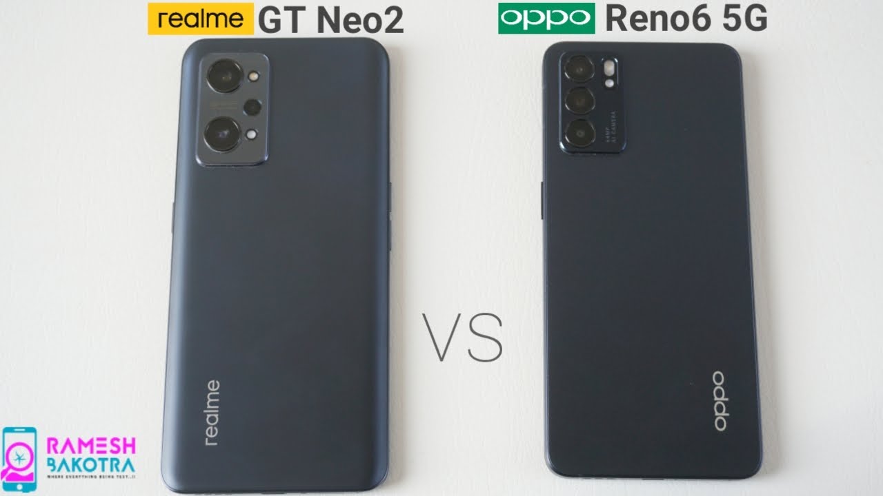 Realme GT NEO 2 vs Oppo RENO6 5G SpeedTest and Camera Comparison