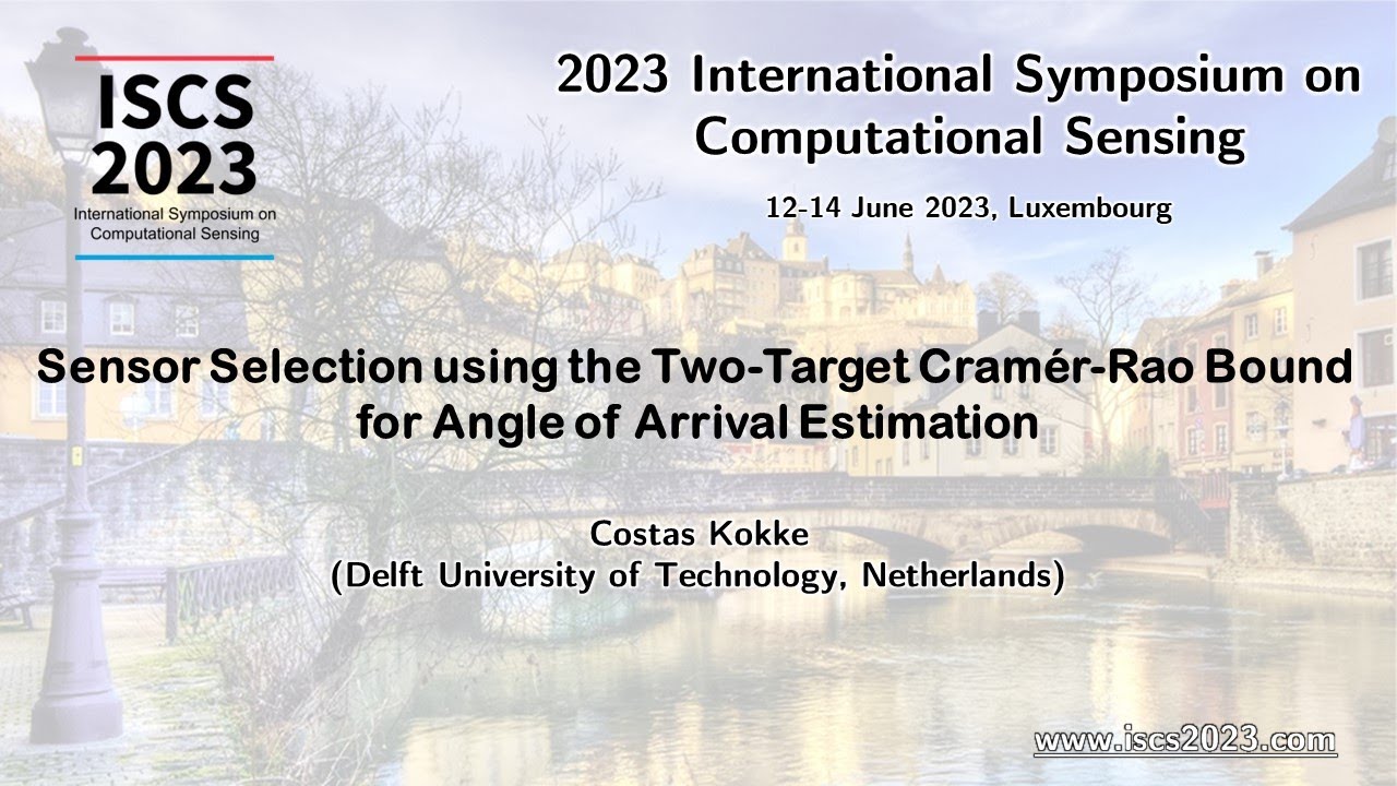 ISCS23: Sensor Selection using the Two-Target Cramér-Rao Bound for Angle of Arrival Estimation