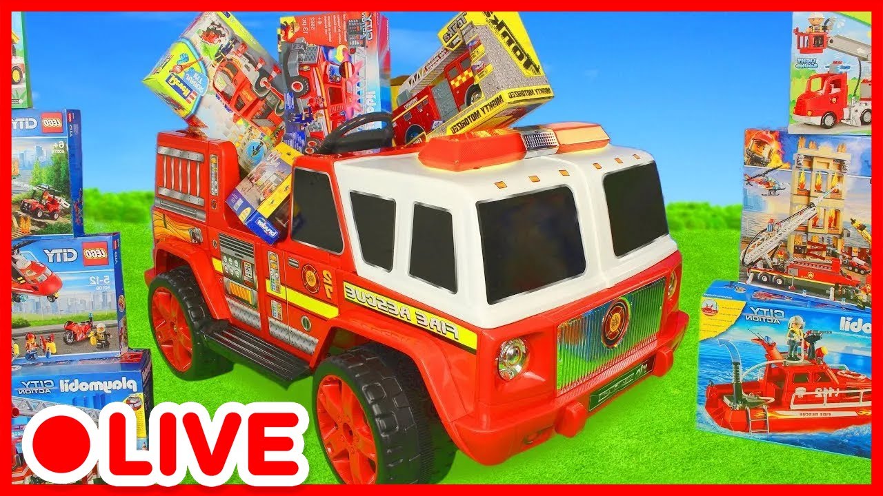 Jouet Camions de Pompiers 🚒 Avions ✈️  Voitures V&eacute;hicules | Jouets &eacute;ducatifs pour Enfants | Kidibli