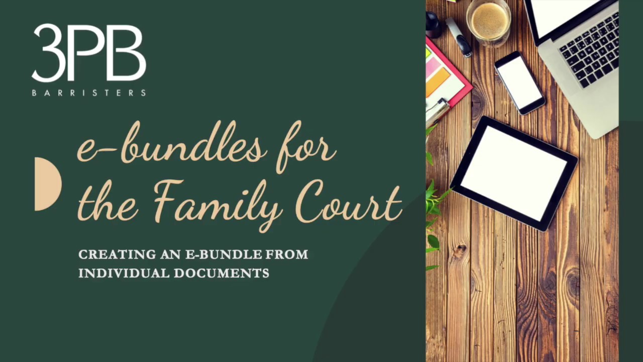 3PB Family - Guide to creating a bundle from a series of individual documents