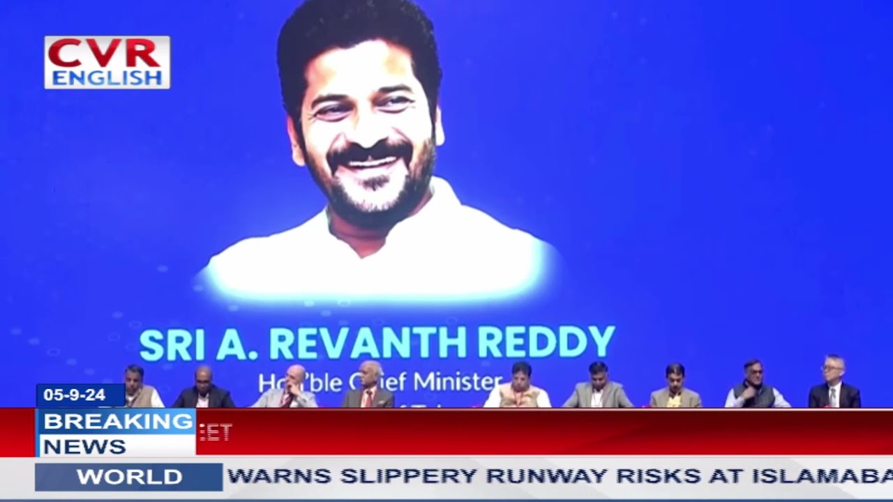 CM Revanth Reddy Speech at AI Global Summit 2024 | CVR ENGLISH