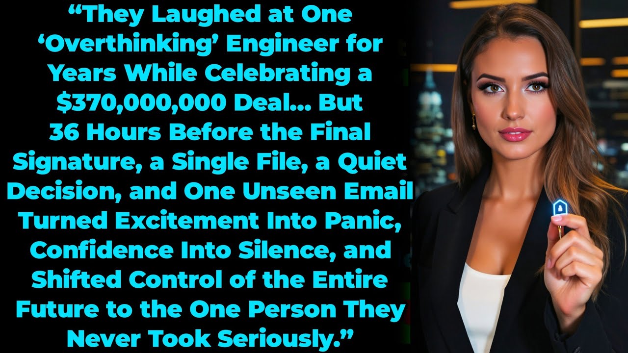 They Laughed at One “Overthinking” Engineer… 36 Hours Before a $370M Deal, Everything Changed
