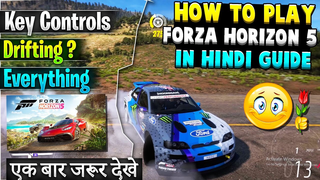 How to Play Forza Horizon 5 in Hindi | Forza Horizon kaise khele | Setting & Key Control guide