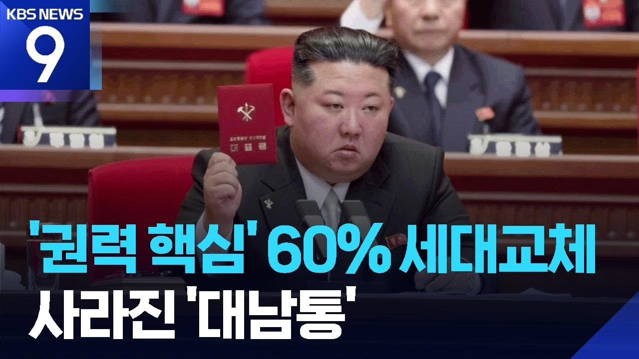 당 대회 집행부 5분의 3 ‘물갈이’…‘적대적 두 국가’ 명시 가능성 [9시 뉴스] / KBS  2026.02.20.