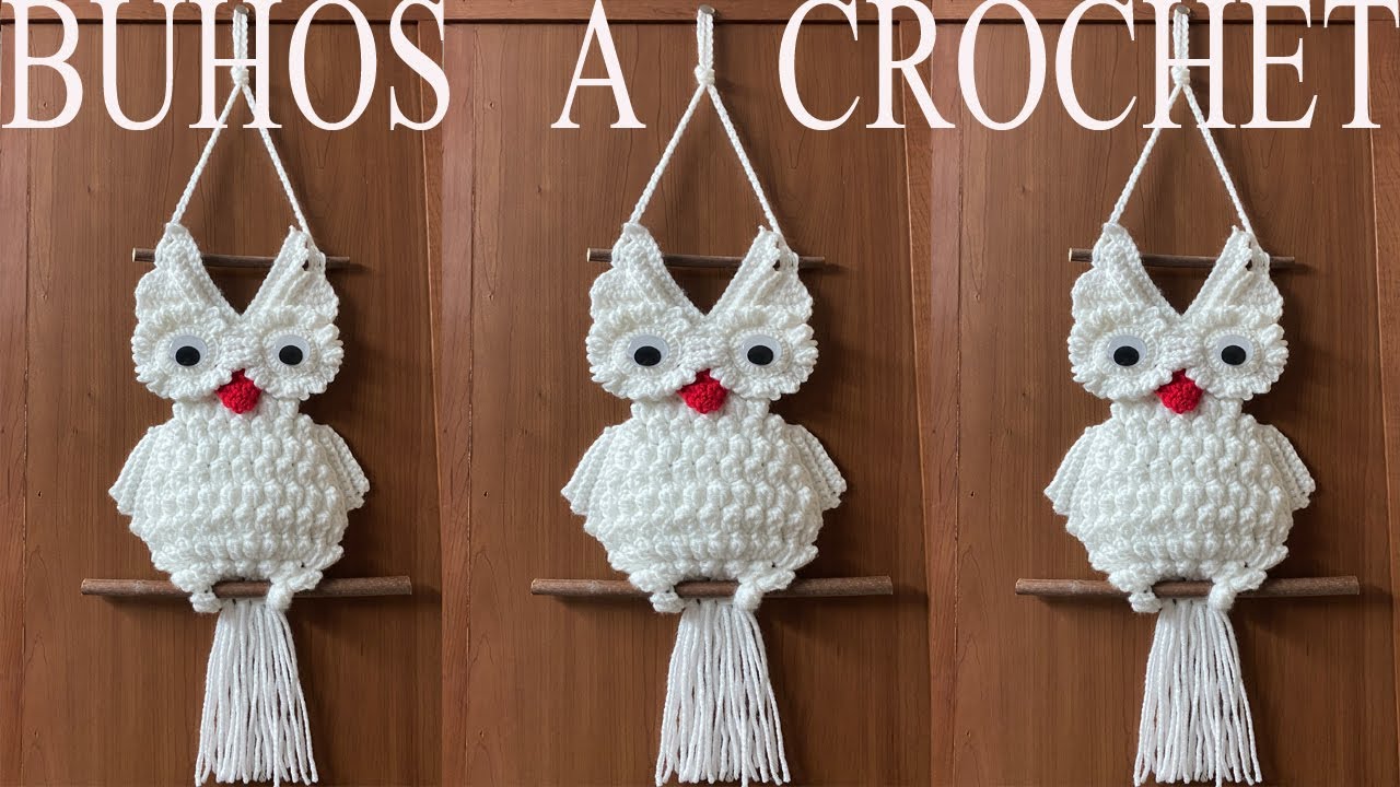 PASO A PASO PARA TEJER BUHO A CROCHET