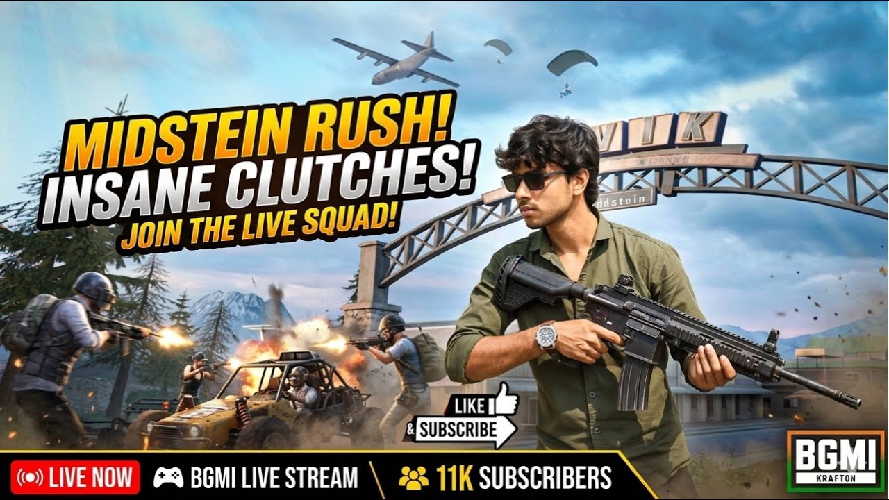 NON-STOP ACTION ⚡ Hot-Drop Rush Gameplay | BGMI Live