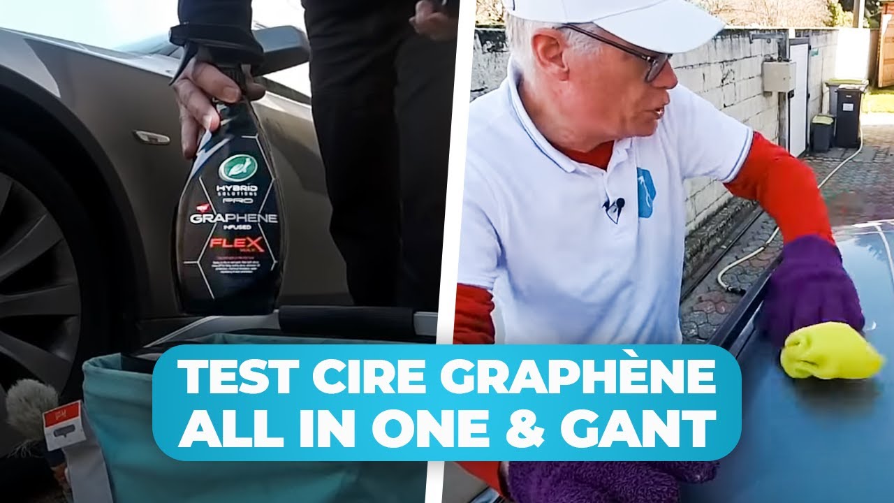 Test cire graphène Turtle wax, d'un all in one et d'un gant de décontamination