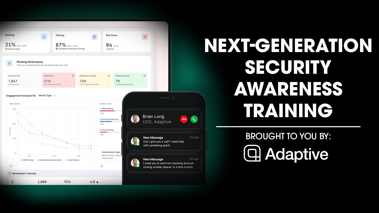 Adaptive: OpenAI's Investment for AI Cyber Threats. Next-Generation Security Awareness Training.