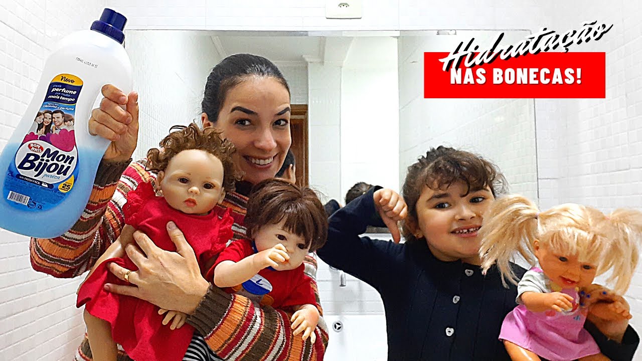 COMO LAVAR DESEMBARAÇAR E ALISAR O CABELO DAS BONECAS - CANAL DA MEL
