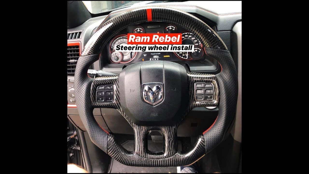 Ram Rebel Carbon Fiber Steering Wheel Installation | Carbontastic Ram 1500