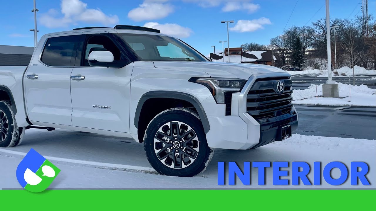 Обзор интерьера — Tundra Limited CrewMax 2022 года от Toyota