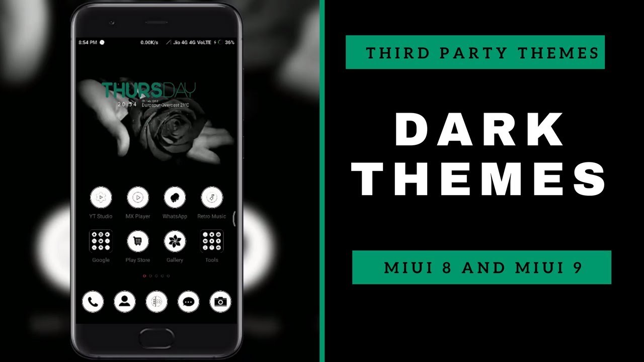 Top 3 Best Ever Dark Themes For MIUI 8 & MIUI 9 | Third Party Themes | Redmi Note 4 | Redmi  5a