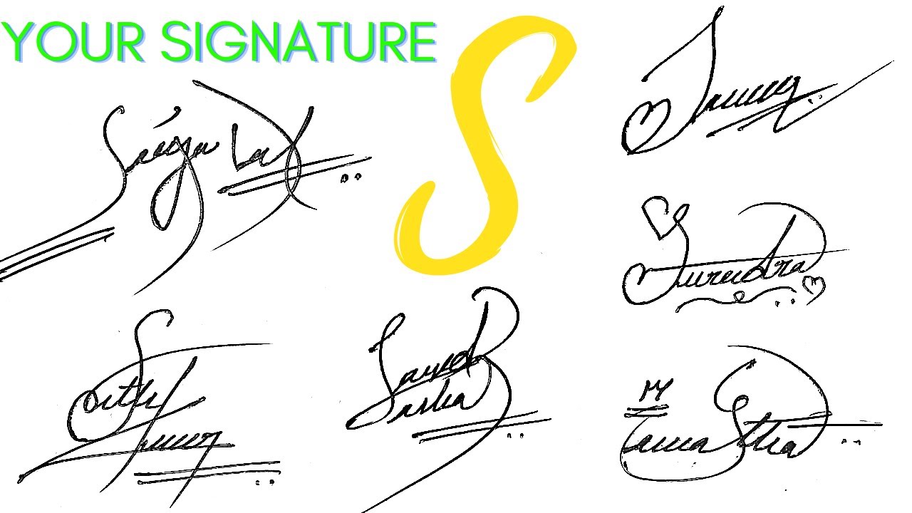 ✍️S signature|s signature designs|S signature styles|how to s signature