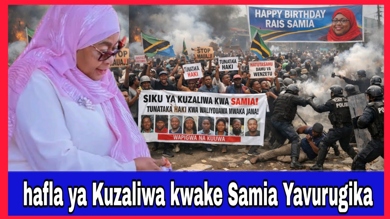 Sherehe ya Samia Zanzibar Yavurugwa;Aitwa Iddi amin Mama muuaji hadharani peupe
