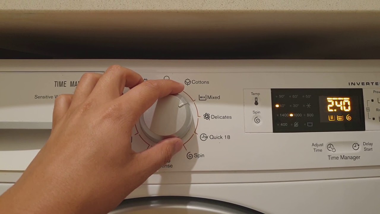 Как пользоваться стиральной машиной Electrolux Time Manager