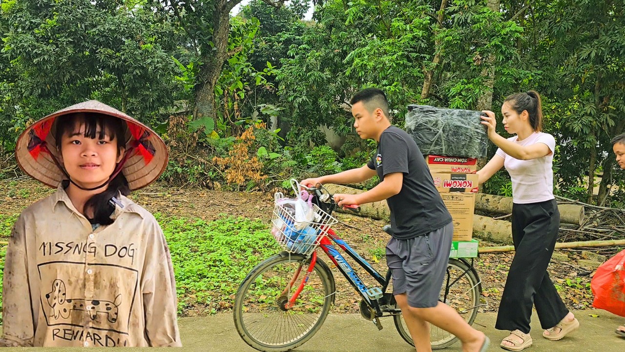 Trao qu&agrave; đặc biệt cho hai ch&aacute;u mồ c&ocirc;i cha mẹ H&agrave; -Nam