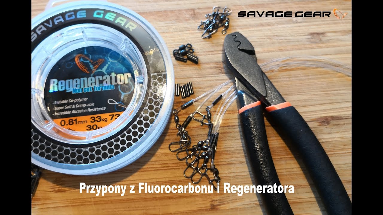 Szkółka SavageGear - Przypony z Fluorocarbonu i Regeneratora.