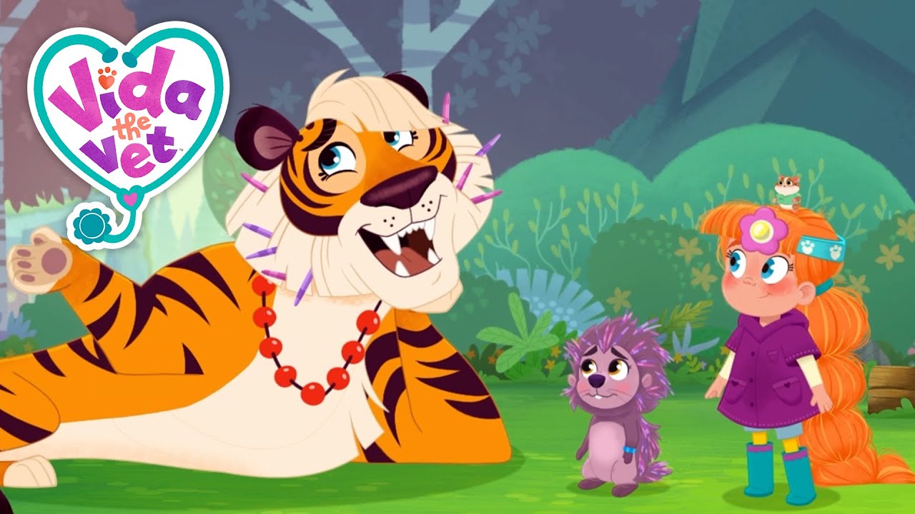 Koa’s Prickly Friend The Porcupine + More Vida the Vet 🩺⛑️ Cartoons for Kids | Animal Healing Fun