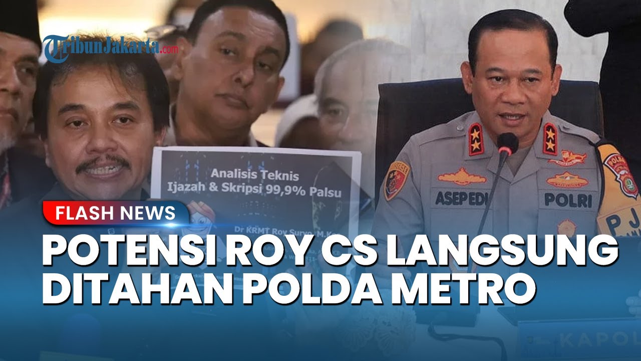 Polda Buka Suara Soal Roy Suryo cs Bakal Langsung Ditahan seusai Jadi Tersangka Kasus Ijazah Jokowi