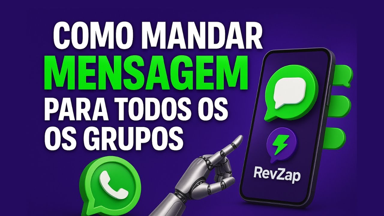 Como Mandar Mensagem Para Todos os Grupos de Uma Vez | RevZap
