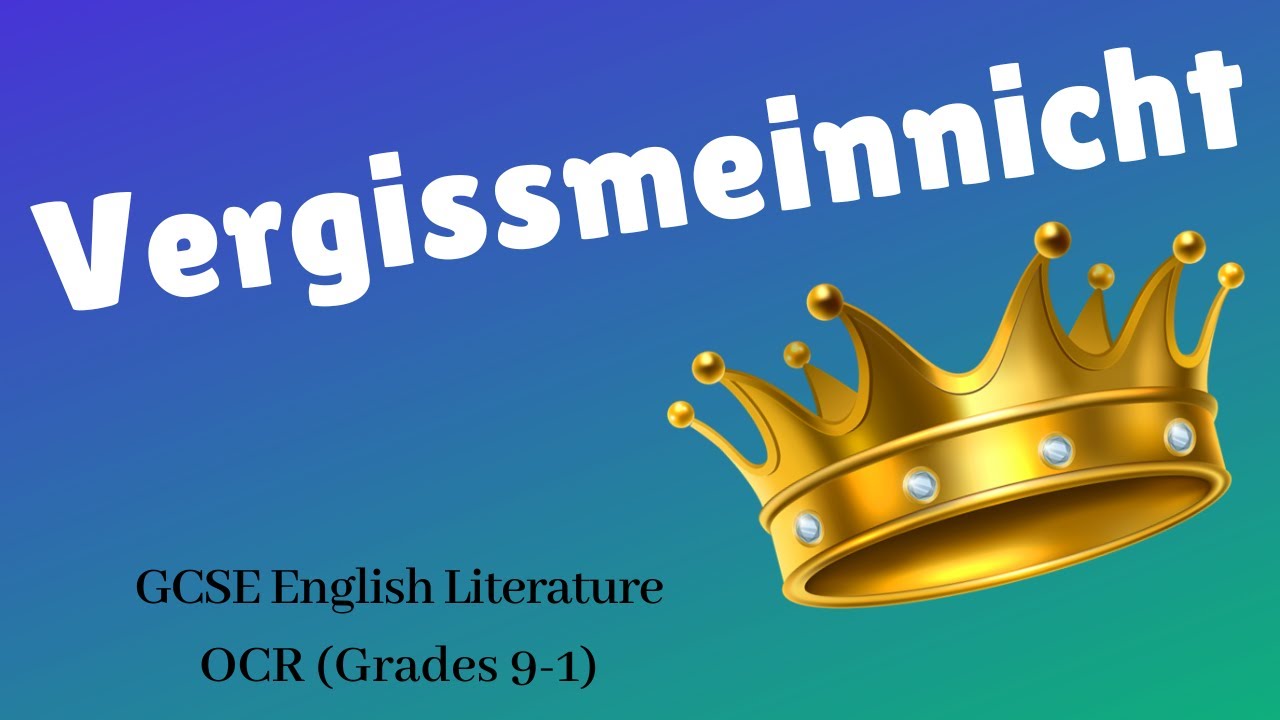 Vergissmeinnicht - Keith Douglas - Mr King Analysis