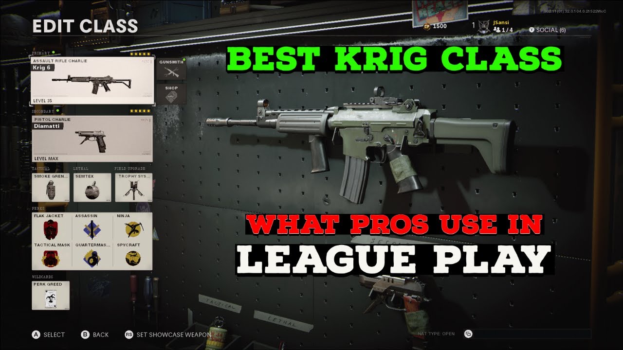 BEST KRIG CLASS FOR LEAGUE PLAY! (PRO CLASS SETUP)