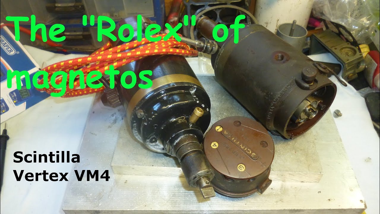 Scintilla Vertex VM4 rebuild. Rare Vintage 1930s Bakelite body original Swiss built 4 cylinder magg