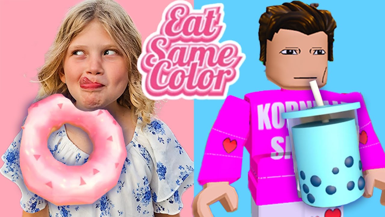 🎮🍏 Spelar Eat Same Color med Pappa – Kan Vi Vinna? 😆✨
