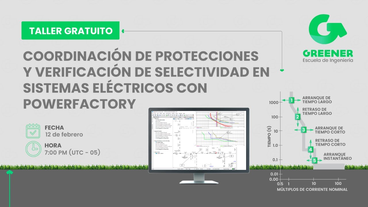 Coordinación de Protecciones y Verificación de Selectividad en Sistemas Eléctricos con PowerFactory