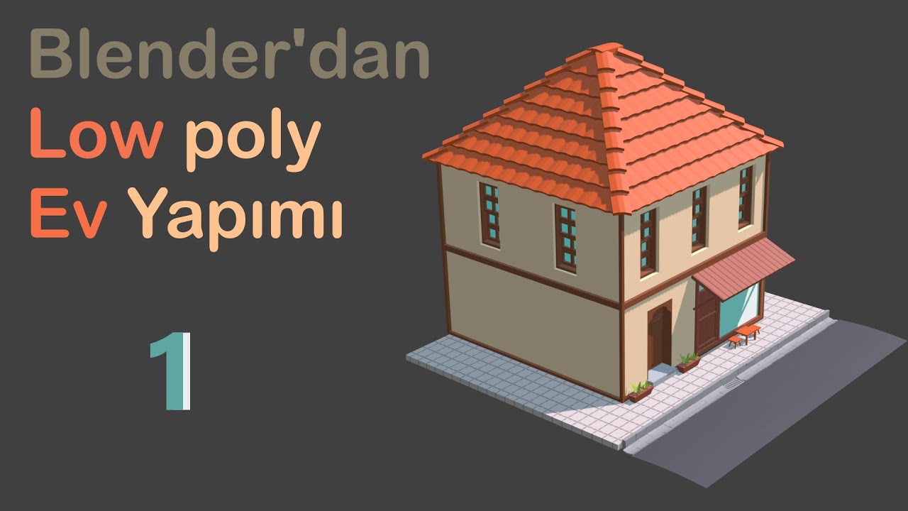 Geleneksel Türk Evi Low Poly / Traditional Turkish House #lowpoly #design
