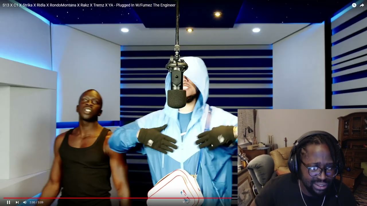 [American Reaction] S13 X C1 X Strika X Ridla  RondoMontana X Rakz X Tremz X YA - Plugged In W/Fumez
