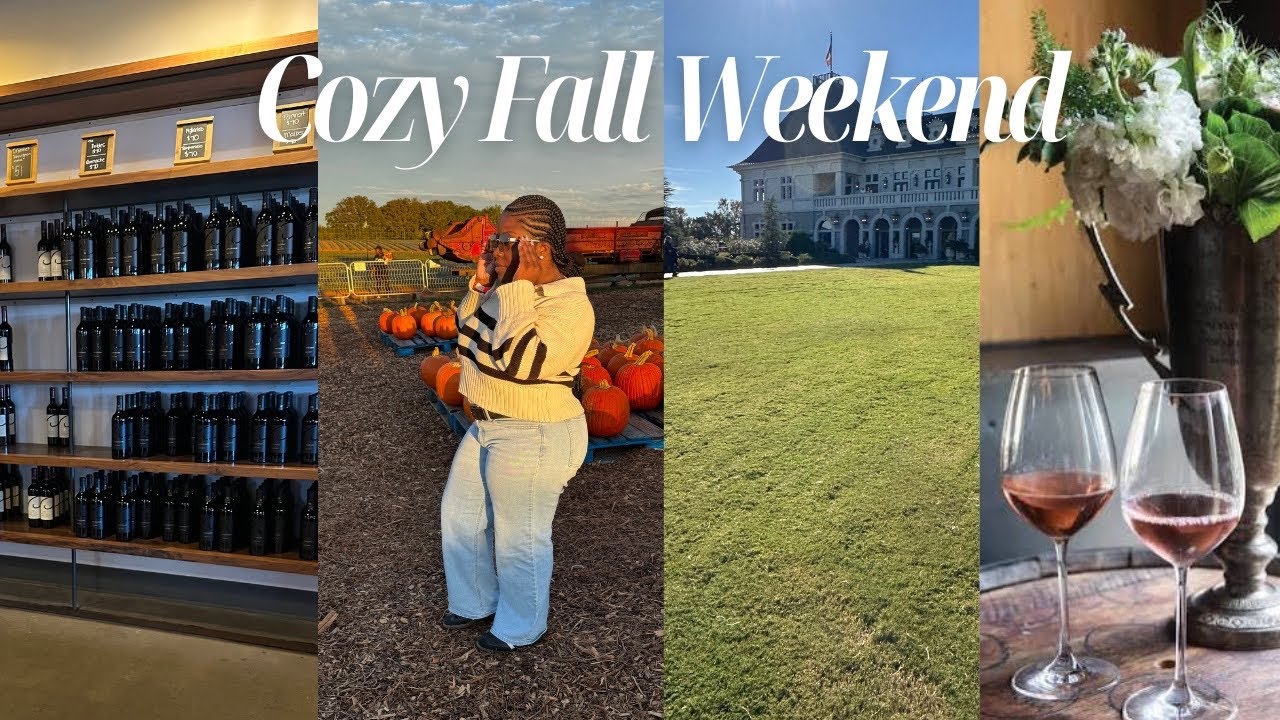 Cozy Fall Weekend Vlog🍂: Night Skincare Routine, Fall Activities, Winery, Cozy Nights
