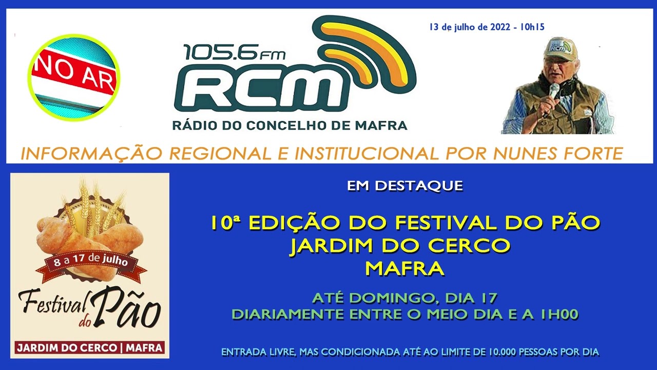 INFORMA&Ccedil;&Atilde;O REGIONAL RCM - 13 DE JULHO DE 2022