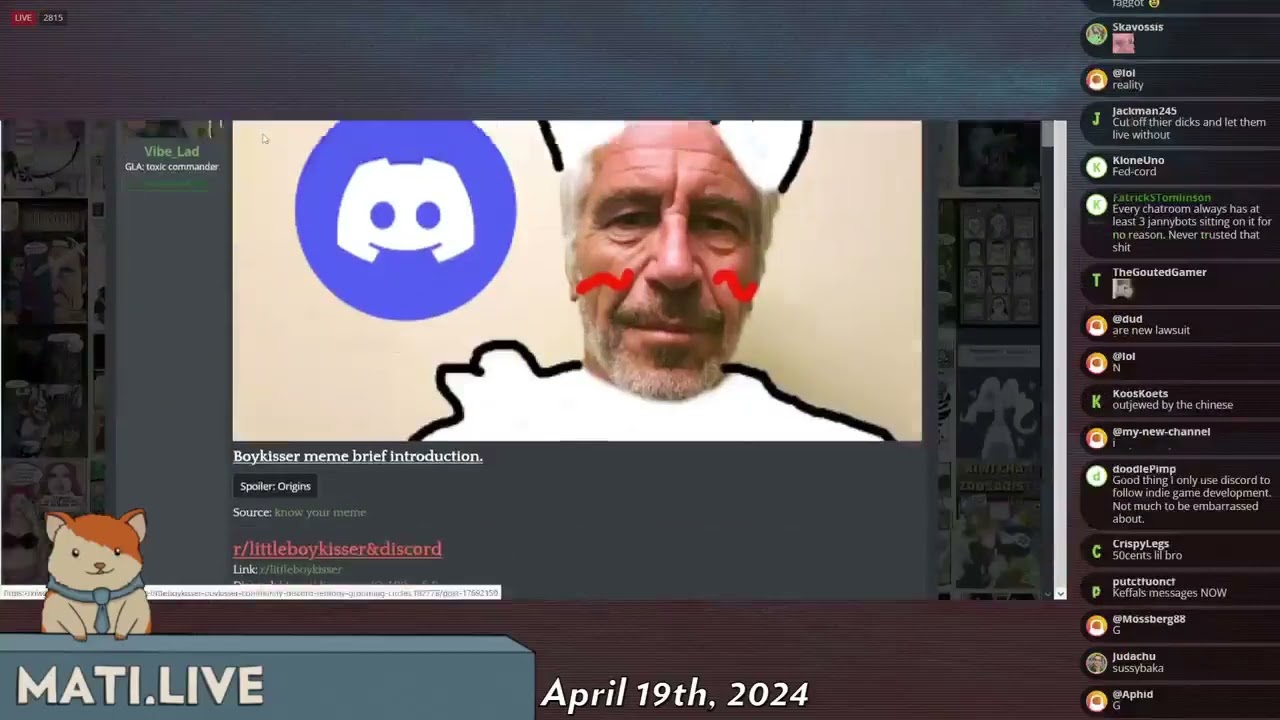 Joseph Cox sweeps for boykissers - Mad at the Internet