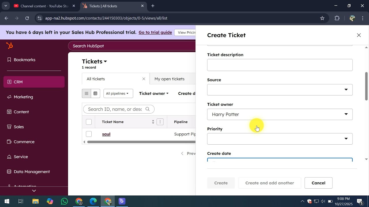 Как использовать билеты в Hubspot