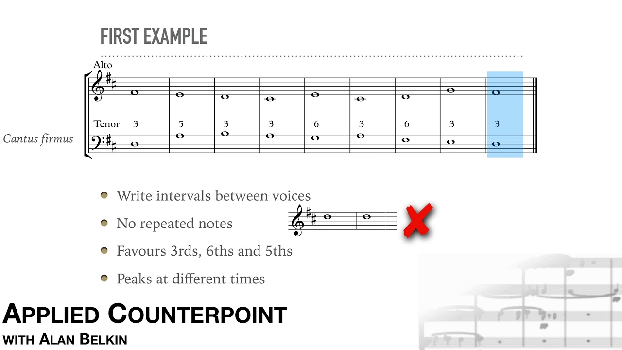 Counterpoint #3 - First Species