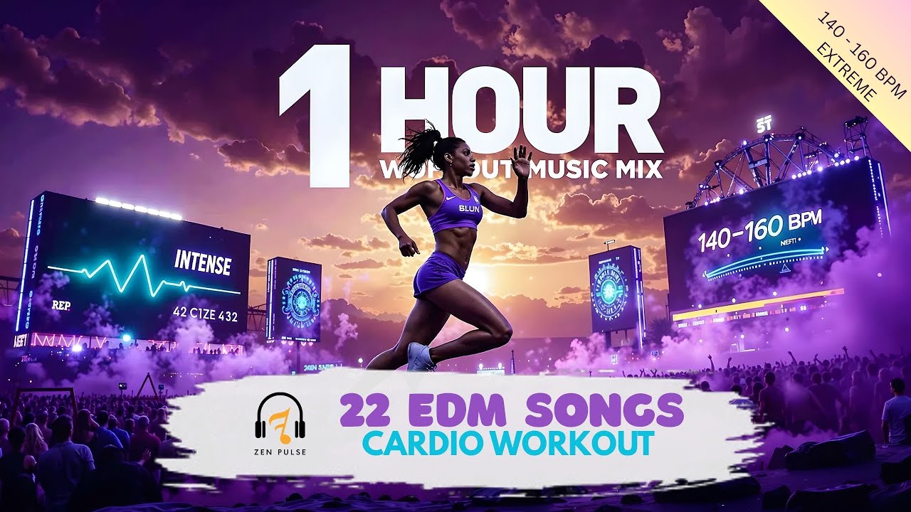 Best Cardio Music - 60 Min nonstop (140&ndash;160 BPM) | Energy Booster Songs #workoutmusic #cardiomusic
