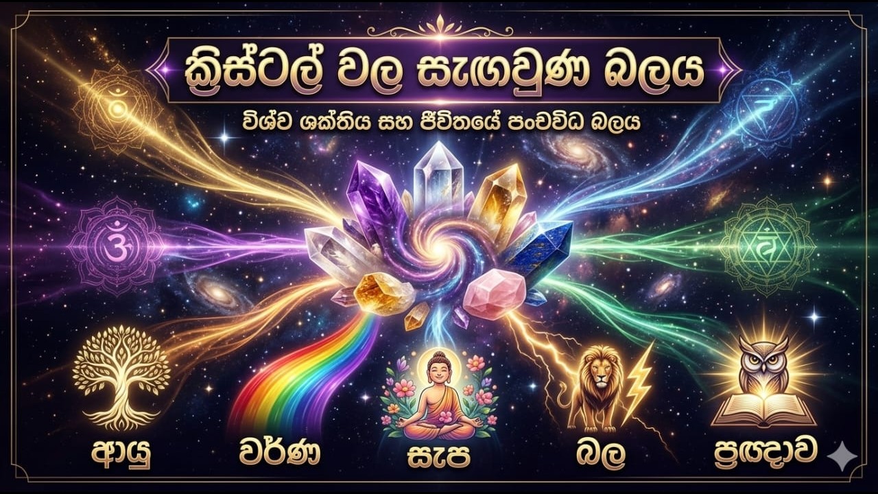 ක්‍රිස්ටල් වල සැඟවුණු බලය Hidden power of crystals