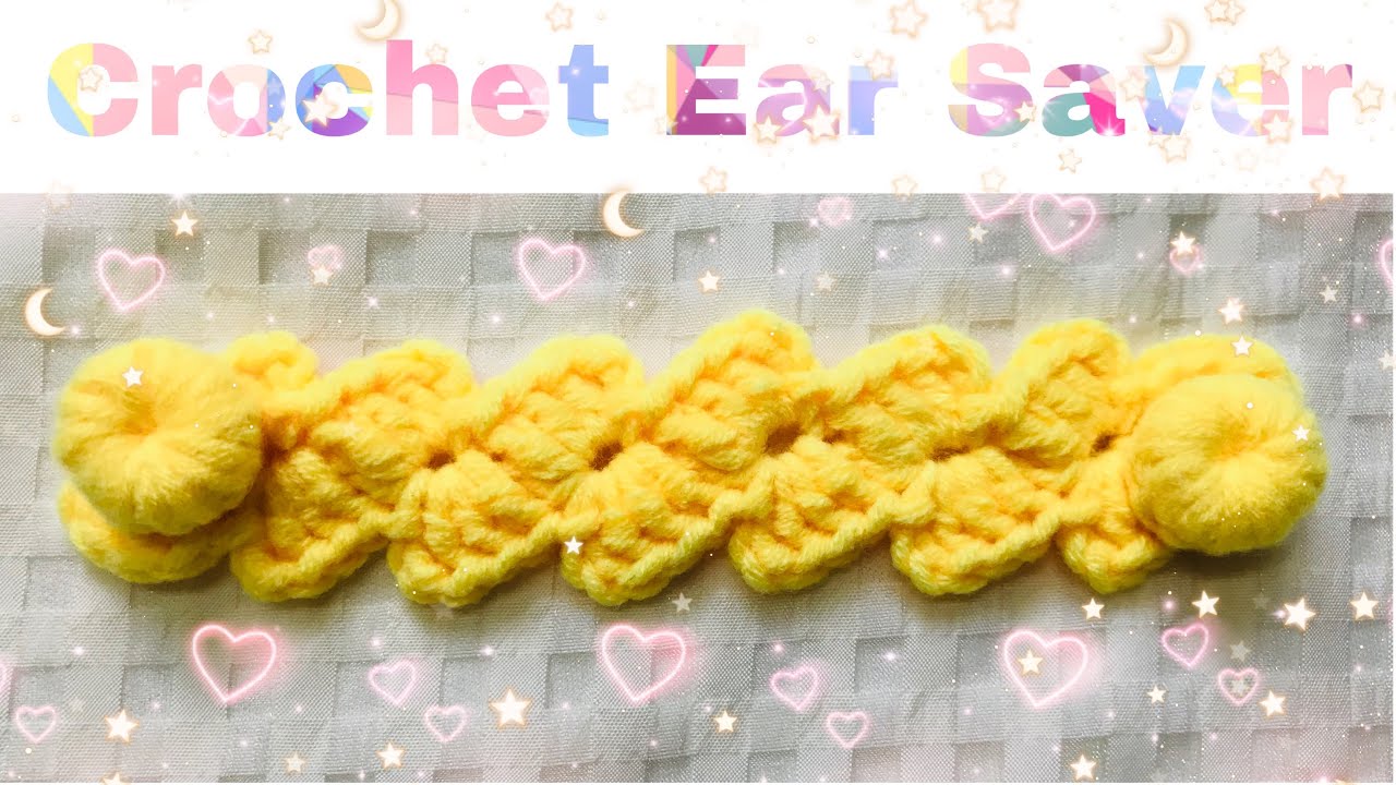 CROCHET EAR SAVER | How to Crochet Tilted Bow Ear Saver/Adapter/Extender/Protector for Face Mask