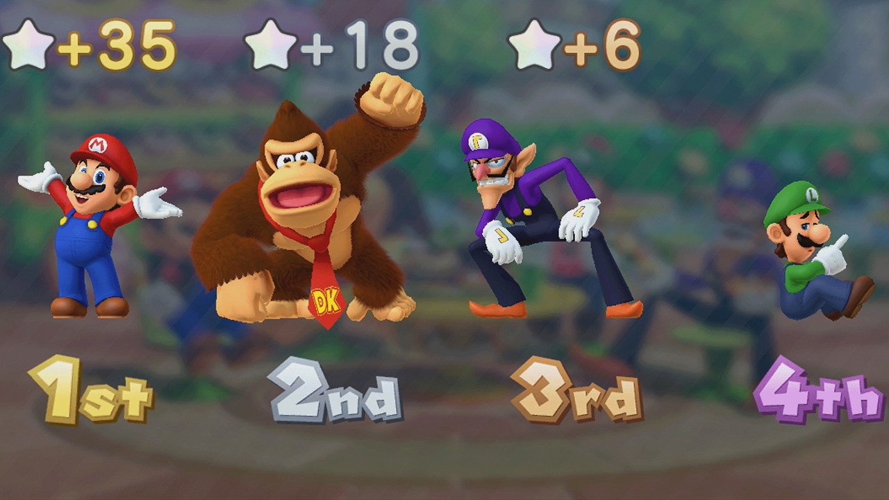Mario Party 10 - Mario vs Donkey Kong vs Luigi vs Waluigi - Haunted Trail