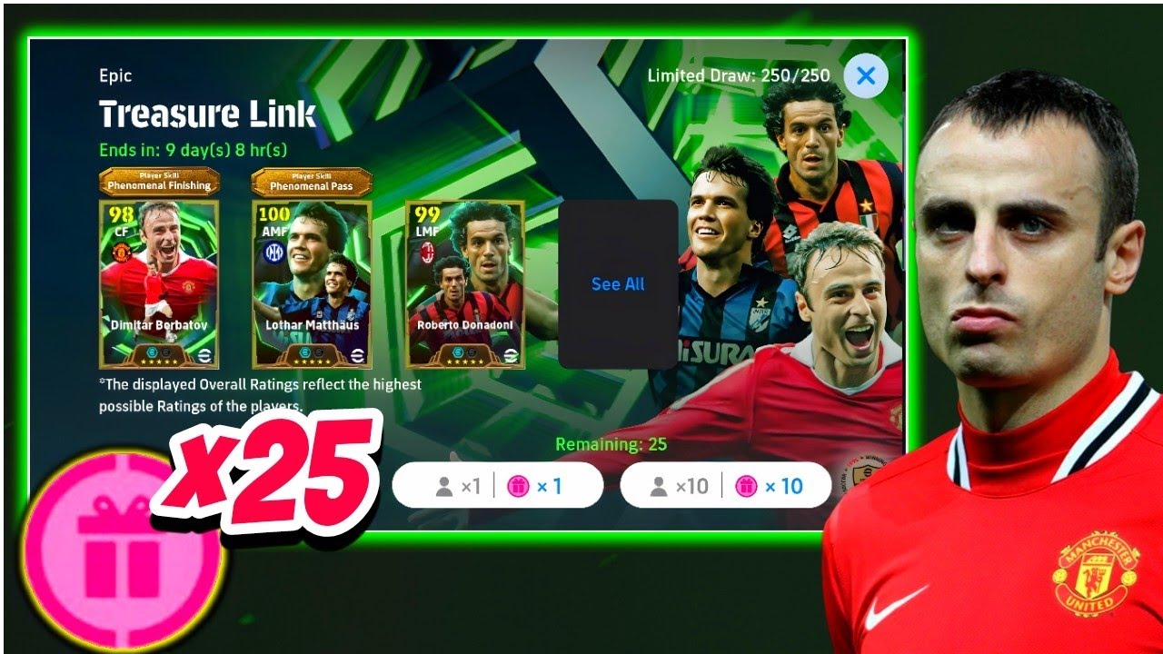 X25 ОТКРЫТИЕ ЭПИЧЕСКОГО ПАКЕТА «СОХРАНИТЕЛЬНАЯ ССЫЛКА» 😢🎊 | Berbatov Efootball 26 | Matthaus 105 ...